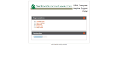 Desktop Screenshot of helpline.ornl.gov