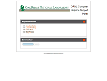 Tablet Screenshot of helpline.ornl.gov